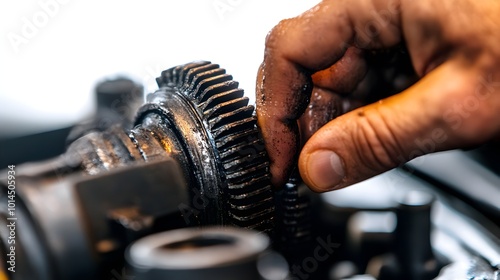 Detailed Shot of Hand Shifting Gears During Driving