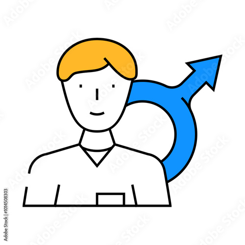urologist doctor line icon vector. urologist doctor sign. isolated symbol illustration