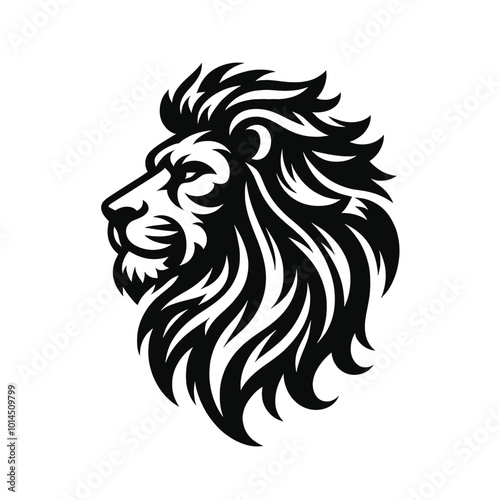 Wallpaper Mural Majestic Lion Head Profile Vector Illustration Design Torontodigital.ca
