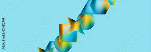 Fluid color geometric shapes abstract background. Vector Illustration For Wallpaper, Banner, Background, Card, Book Illustration, landing page