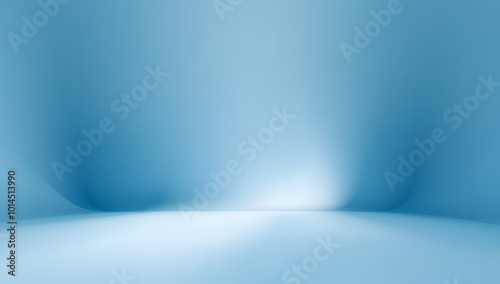 light blue studio room background. photo