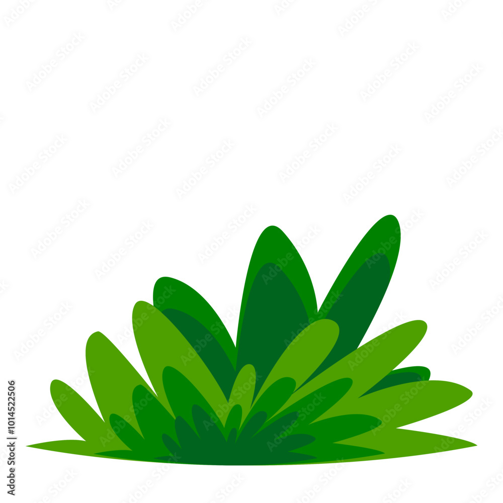 Green Minimalist Grass Illustration Green Minimalist Grass Illustration