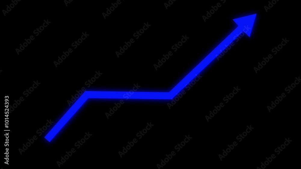 abstract arrow business graph icon animation abstract arrow business graph icon animation