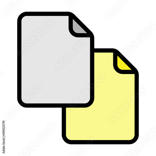 Copy Vector Filled Icon Design