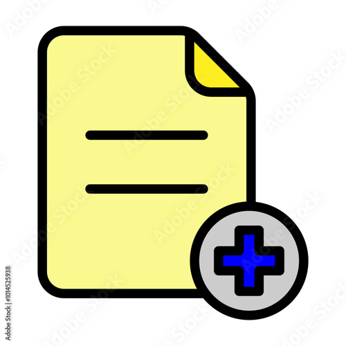 New File Vector Filled Icon Design