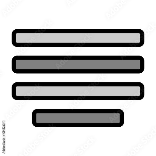 Justified Vector Filled Icon Design
