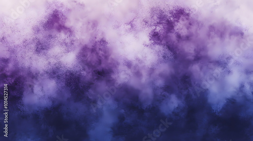 Hand painted watercolor background is featuring abstract washes of purple and violet colors creating a dramatic and moody atmosphere