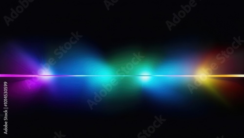 Abstract colorful light beams on a dark background, creating a vibrant visual effect.