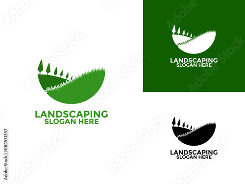 Simple Landscaping Logo Design Template