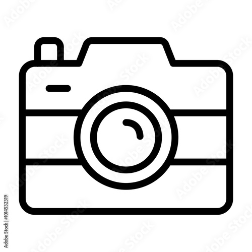 Camera Vector Line Icon Design