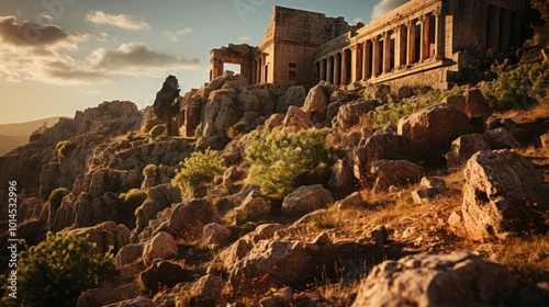 Ancient Ruins on a Mountaintop