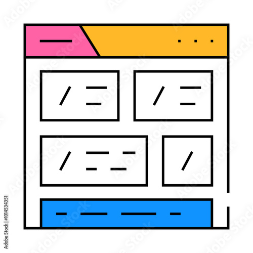website with discounts line icon vector. website with discounts sign. isolated symbol illustration