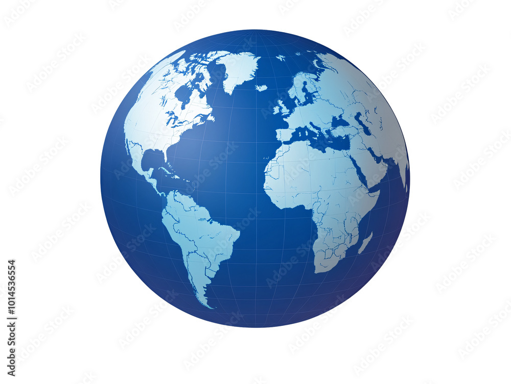 a blue and white globe with continents a blue and white globe with continents
