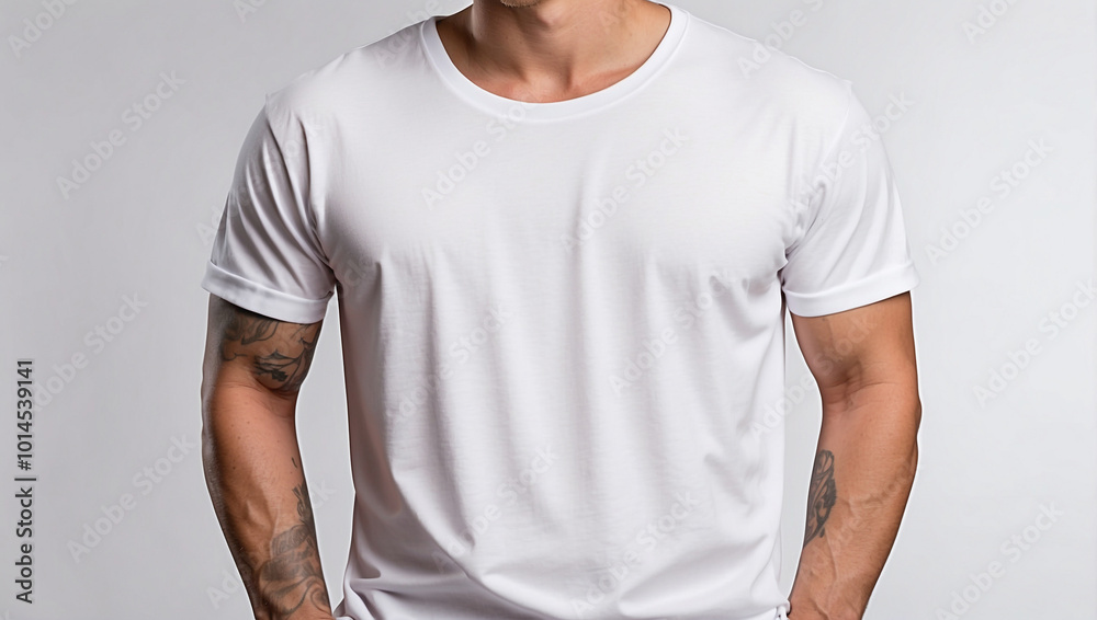 Blank White T-Shirt Mockup Blank White T-Shirt Mockup