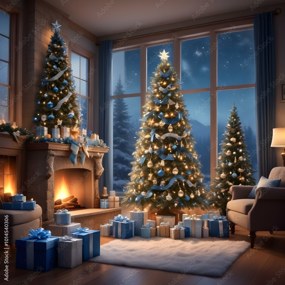 christmas tree with presents christmas tree with presents
