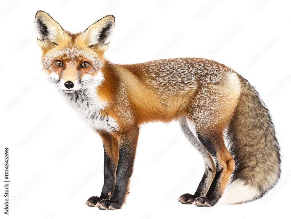 Obraz premium a fox with a white background