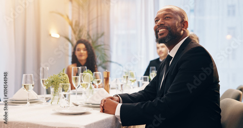 Photography Alcohol, champagne and man at party for celebration, social event and gathering