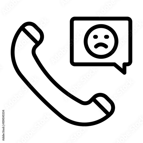 Complaint Vector Line Icon Design