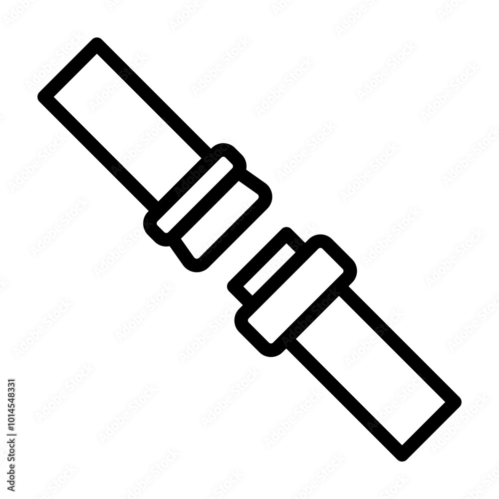 Seat Belt Vector Line Icon Design Seat Belt Vector Line Icon Design