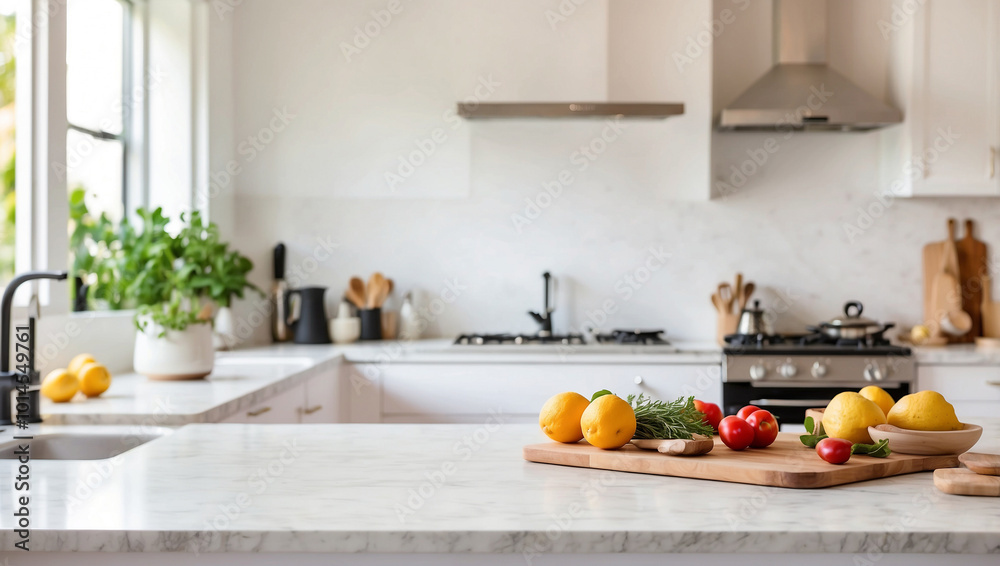 Blurry Home Kitchen Background Blurry Home Kitchen Background