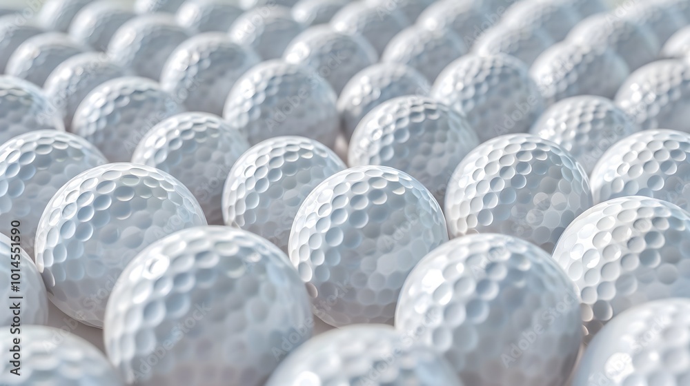 Close-Up of a Cluster of Golf Balls: Perfect for Sports and Leisure Themes Close-Up of a Cluster of Golf Balls: Perfect for Sports and Leisure Themes