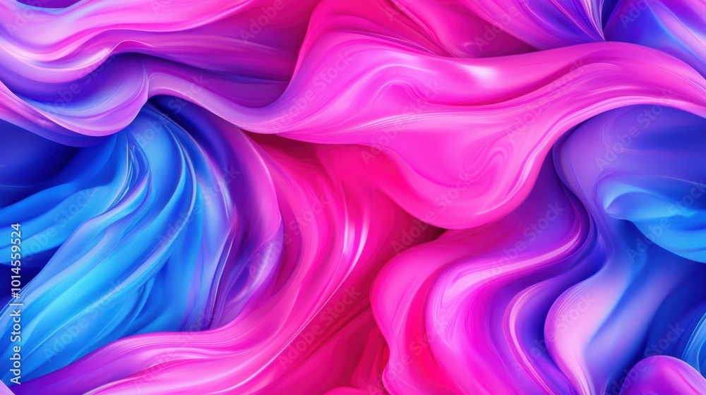 Vibrant Swirls of Pink and Blue Fluid Art Vibrant Swirls of Pink and Blue Fluid Art