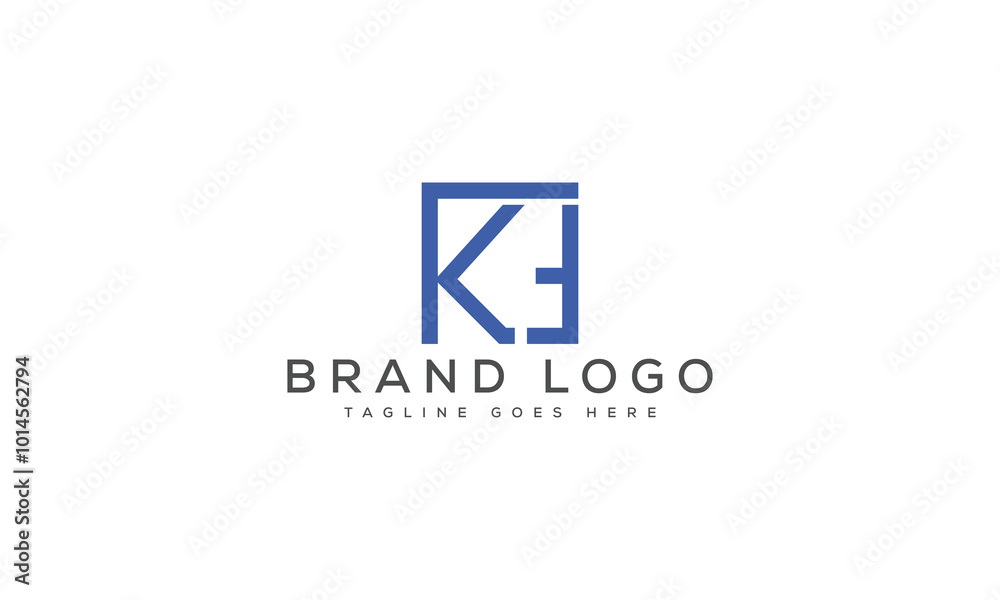 letter KF logo design vector template design for brand. letter KF logo design vector template design for brand.