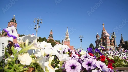Red Square, the Kremlin and St. Basil's Cathedral or the Cathedral of the Intercession of the Holy Virgin.