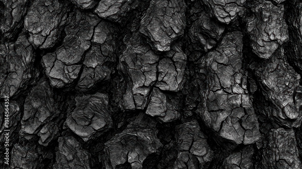 Fototapeta premium Dark Textured Bark of a Tree Trunk