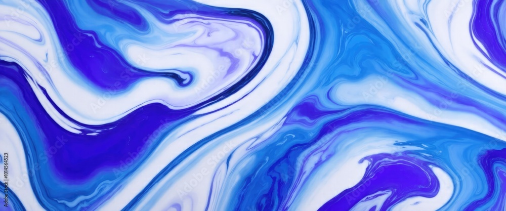 Purple and blue color with liquid fluid Abstract marbled texture painting background