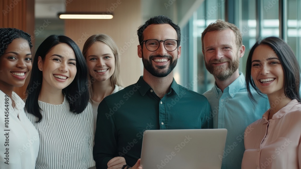 The Smiling Team in Office The Smiling Team in Office