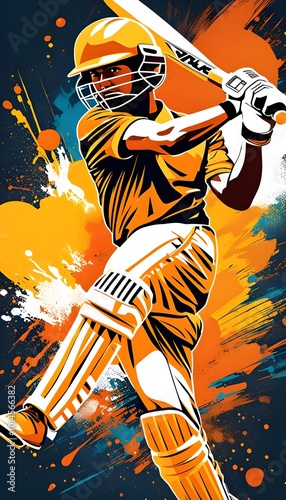 Cricket banner vertical wallpaper Cricket world cup banner cricket batting banner cricket tournament poster premier league wallpaper vector poster a player batting background ICC cricket world cup photo