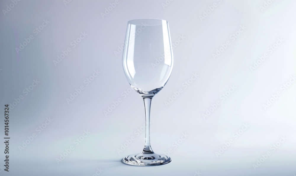 Elegant crystal wine glass, white background, 4K hyperrealistic photo Elegant crystal wine glass, white background, 4K hyperrealistic photo
