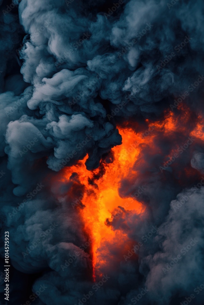 Large Plume of Smoke Rising Large Plume of Smoke Rising