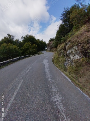 pyrenees nature landscape from the road