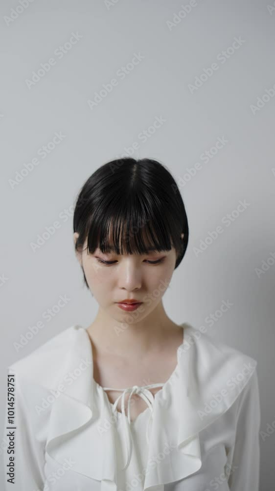 ショートカットの女性