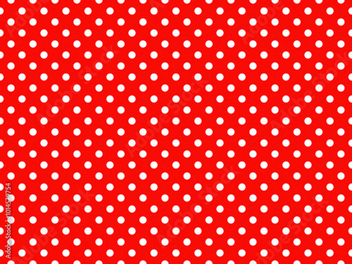 texturised white color polka dots over red background