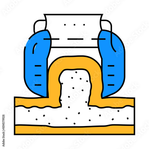 cryolipolysis beauty procedure line icon vector. cryolipolysis beauty procedure sign. isolated symbol illustration