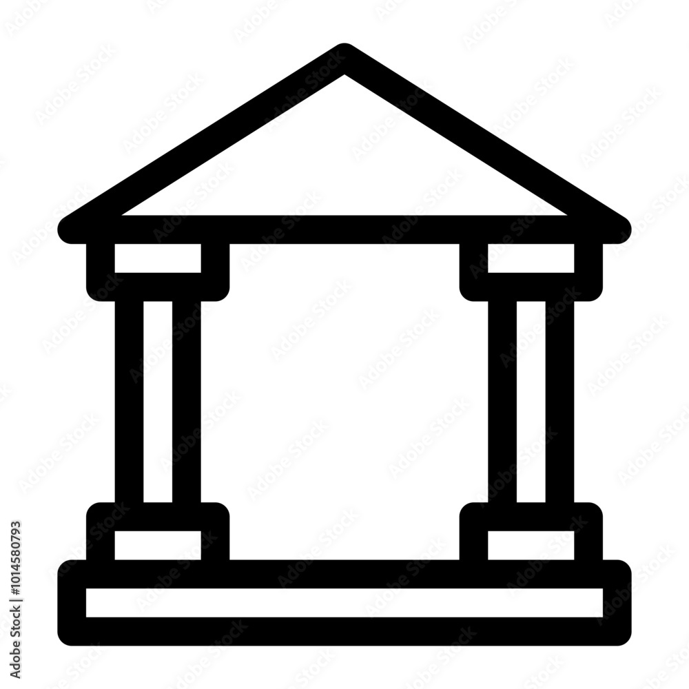 Library building icon Library building icon