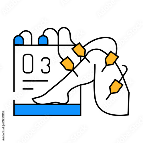 ozone therapy line icon vector. ozone therapy sign. isolated symbol illustration