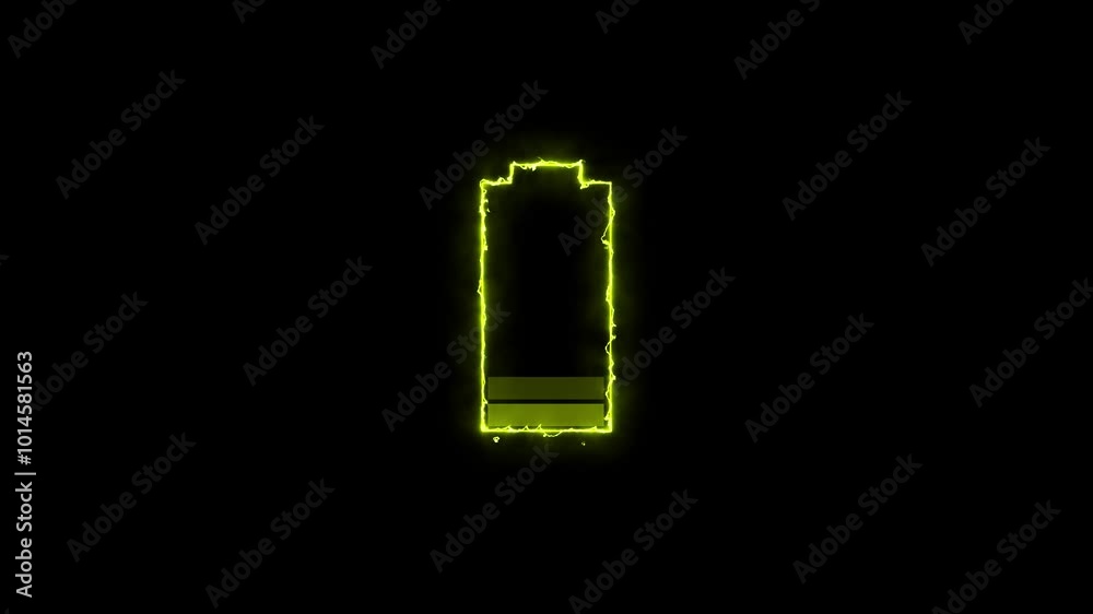 Battery charging digital display animation showing process of electric car battery charging. Charging animation bar. Battery charging digital display animation showing process of electric car battery charging. Charging animation bar.