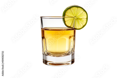 Tequila Shot isolated on transparent background