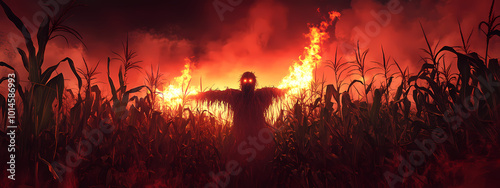 Fiery Awakening in the Cornfield