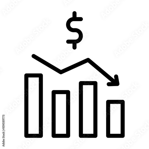 Economics Vector Line Icon Design