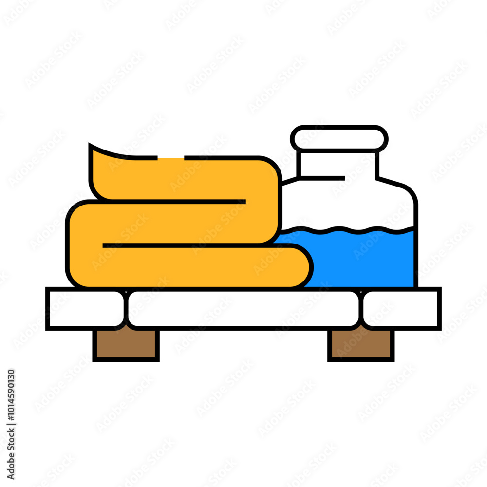 spa salon accessories line icon vector. spa salon accessories sign. isolated symbol illustration spa salon accessories line icon vector. spa salon accessories sign. isolated symbol illustration