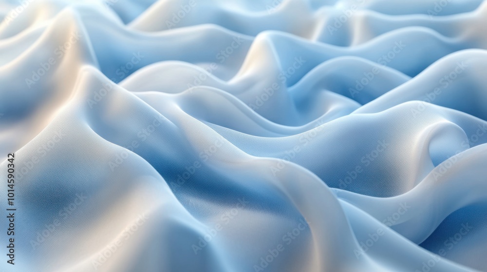 Obraz premium Smooth Corporate White-to-Blue Gradient Background with Clean Copy Space for Branding