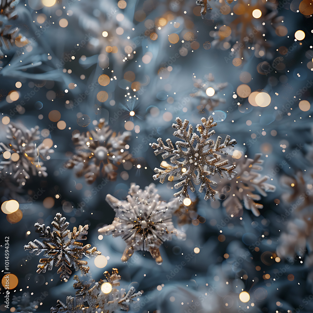 Snowflakes Digital Background Snowflakes Digital Background