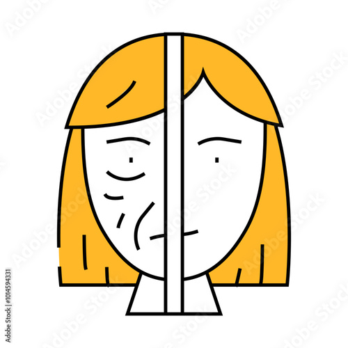 rejuvenation beauty procedure line icon vector. rejuvenation beauty procedure sign. isolated symbol illustration
