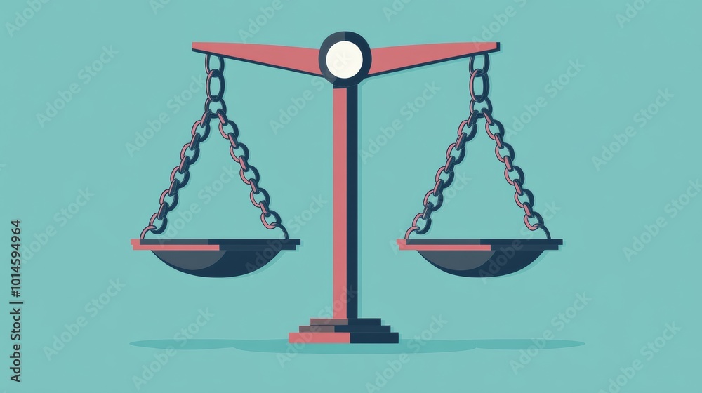 Balance Scale Illustration. Balance Scale Illustration.