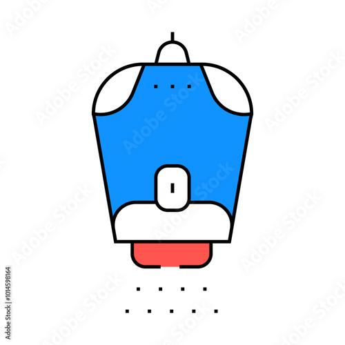 laser epilator gadget line icon vector. laser epilator gadget sign. isolated symbol illustration